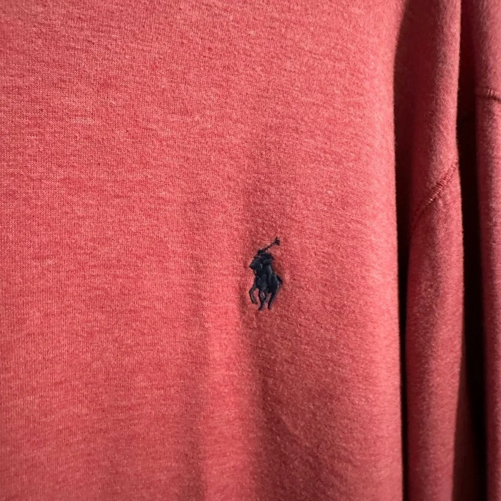 Polo by Ralph Lauren Performance Men's‎ Coral Zip-Up Sweater Size XLT Preppy